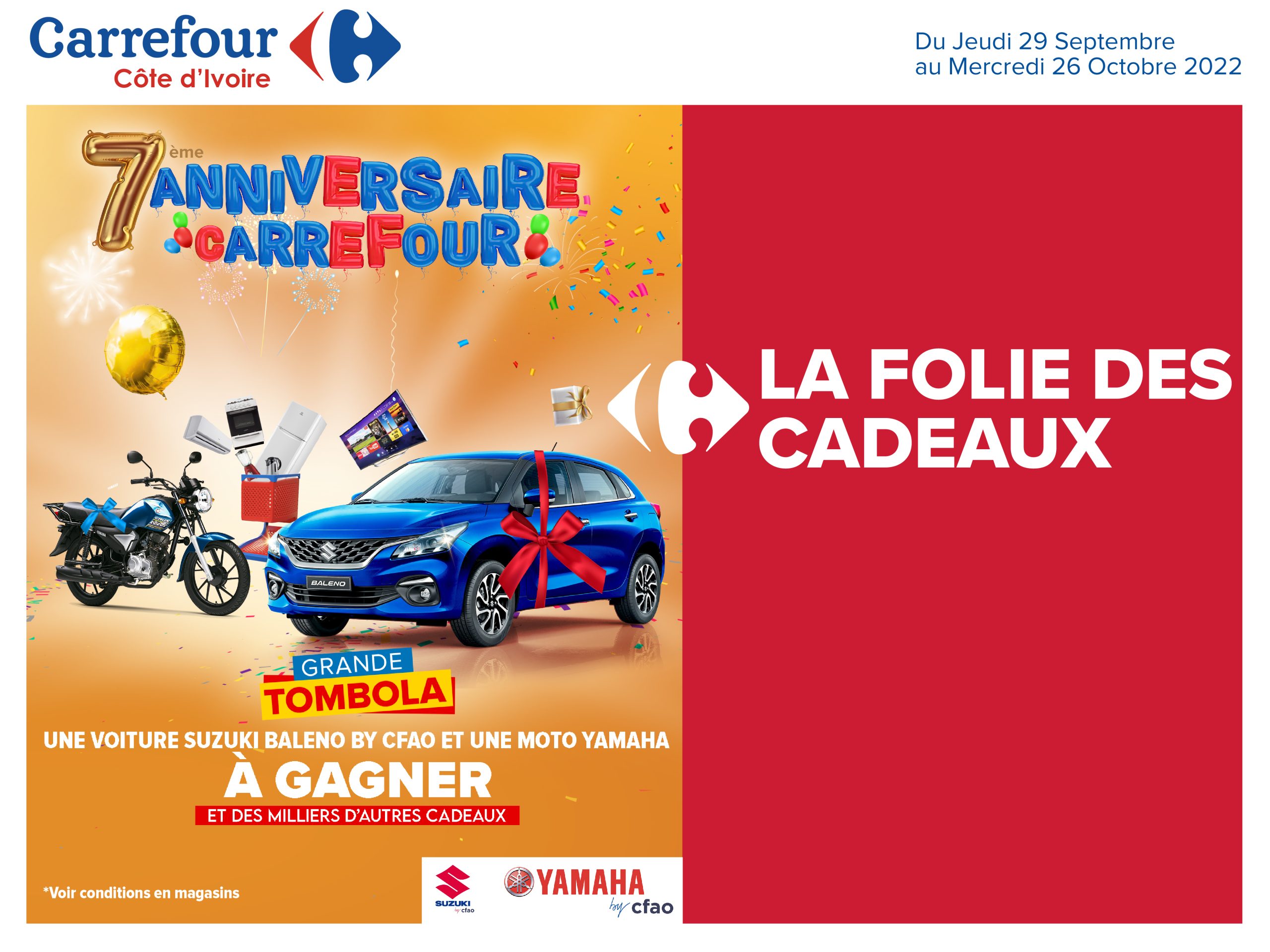 C’est le Septième anniversaire de Carrefour en Côte d’Ivoire